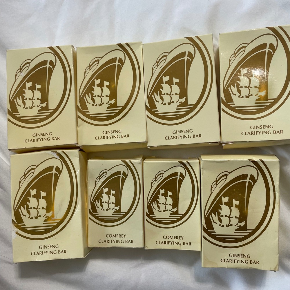 6 Bars Ginseng Clarifying Soap travel size 2 Bar Comfrey Clarifying Soap Vintage